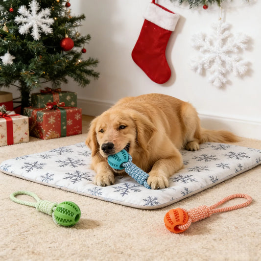 Durable Braided Rope Pet Chew Toy Ball - Dental Cleaning & Treat Dispenser, Fetch & Tug Play for Small/Medium Dogs
