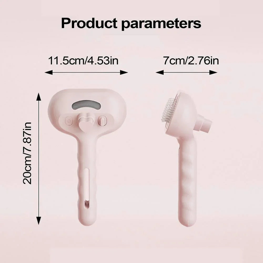 Pet Spray Hair Comb Pet Hair Remover Cleaning Brush Cats Grooming Dog Accessories Tools Dematting Water Mist Humidifier Comb