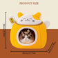 Winter warm enclosed plush circular pet nest, detachable design for easy cleaning and hygiene maintenance.zwq