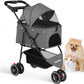 Pet Stroller For Small Puppy Dogs & Cats Travel Portable Dog Stroller  Foldable Dog Cat Carrier Strolling