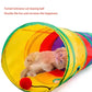 Rainbow Cat Tunnel Collapsible Interactive Cat Toy Durable Scratch Resistant Pet Play Tunnel For Indoor Cats Self Hi Cat Toy