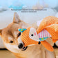 Pet Dog Plush Toy Cute Fox Elephant Bite Resistant Interactive Squeaky Dog Chewing Toy Dog Teeth Cleaning Sounding Doll Chew Toy