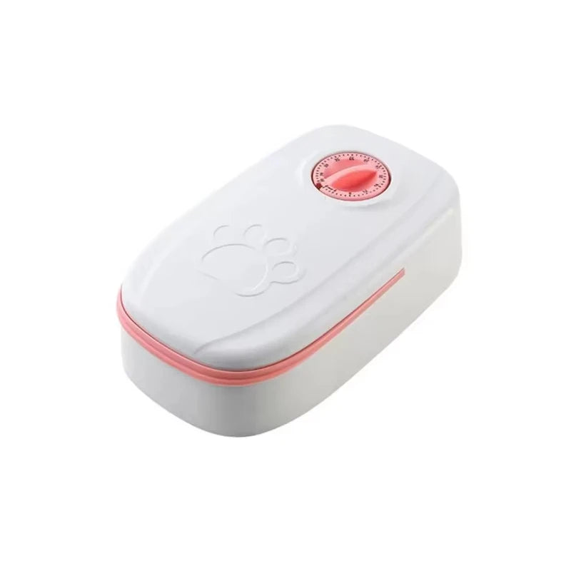 2 Meals Timed Automatic Dog Feeder Dual Bowls Smart Cat Food Dispenser Wet Dry Pet Food Dispenser Pet Feeder Cat Accessories