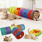 Rainbow Cat Tunnel Collapsible Interactive Cat Toy Durable Scratch Resistant Pet Play Tunnel For Indoor Cats Self Hi Cat Toy