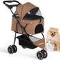 Pet Stroller For Small Puppy Dogs & Cats Travel Portable Dog Stroller  Foldable Dog Cat Carrier Strolling