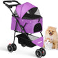 Pet Stroller For Small Puppy Dogs & Cats Travel Portable Dog Stroller  Foldable Dog Cat Carrier Strolling