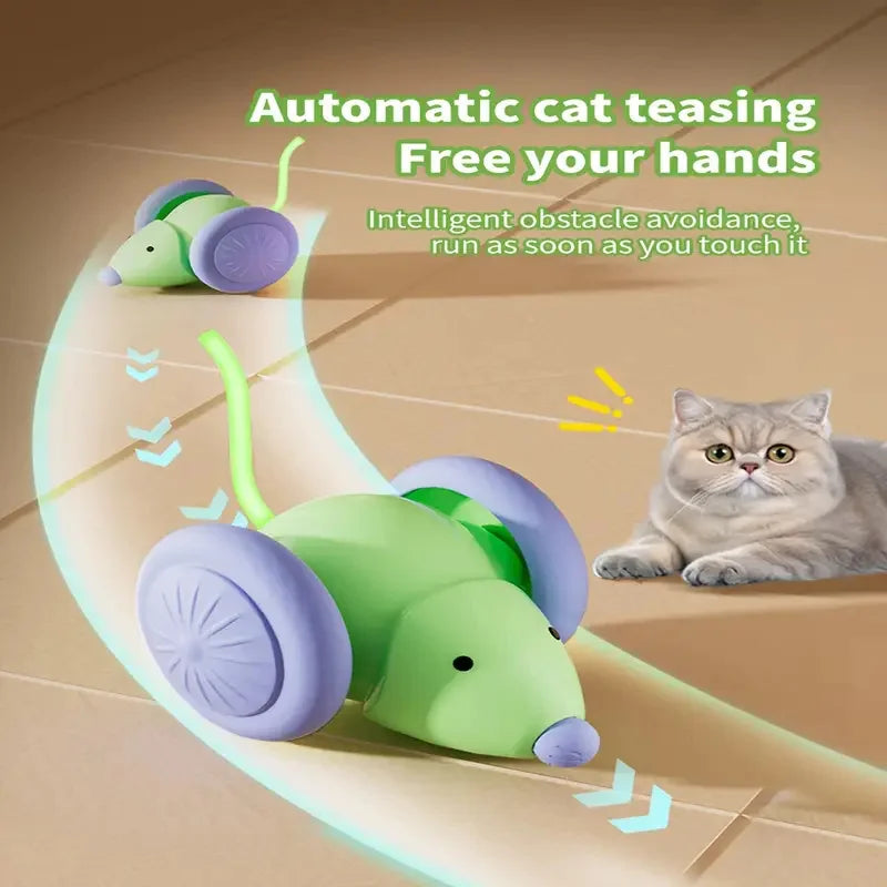 Smart Cat Toys Ball Automatic Interactive Pets Electric Rolling Teaser USB Rechargeable Kitty Moving Bouncing ball Birthday gift