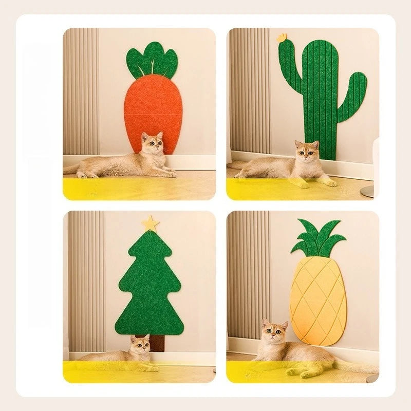 Cat Scratcher Sofa Protector Cats Scratcher Pad Board Protection Trimmable Self-adhesive Carpet DIY Cat Scratch Wall-Mountable