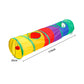 Rainbow Cat Tunnel Collapsible Interactive Cat Toy Durable Scratch Resistant Pet Play Tunnel For Indoor Cats Self Hi Cat Toy