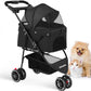 Pet Stroller For Small Puppy Dogs & Cats Travel Portable Dog Stroller  Foldable Dog Cat Carrier Strolling