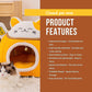 Winter warm enclosed plush circular pet nest, detachable design for easy cleaning and hygiene maintenance.zwq