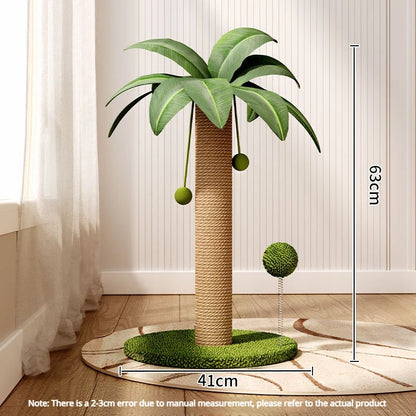 Mushroom Sisal Cat Scratching Post & Board, Vertical Claw Grinding Pad, Durable Non-Shed Cat Scratching Supplies