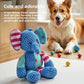Pet Dog Plush Toy Cute Fox Elephant Bite Resistant Interactive Squeaky Dog Chewing Toy Dog Teeth Cleaning Sounding Doll Chew Toy