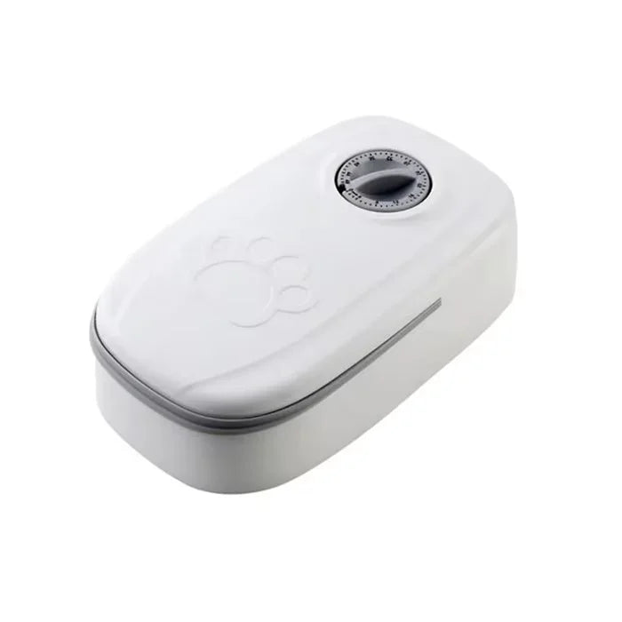 2 Meals Timed Automatic Dog Feeder Dual Bowls Smart Cat Food Dispenser Wet Dry Pet Food Dispenser Pet Feeder Cat Accessories